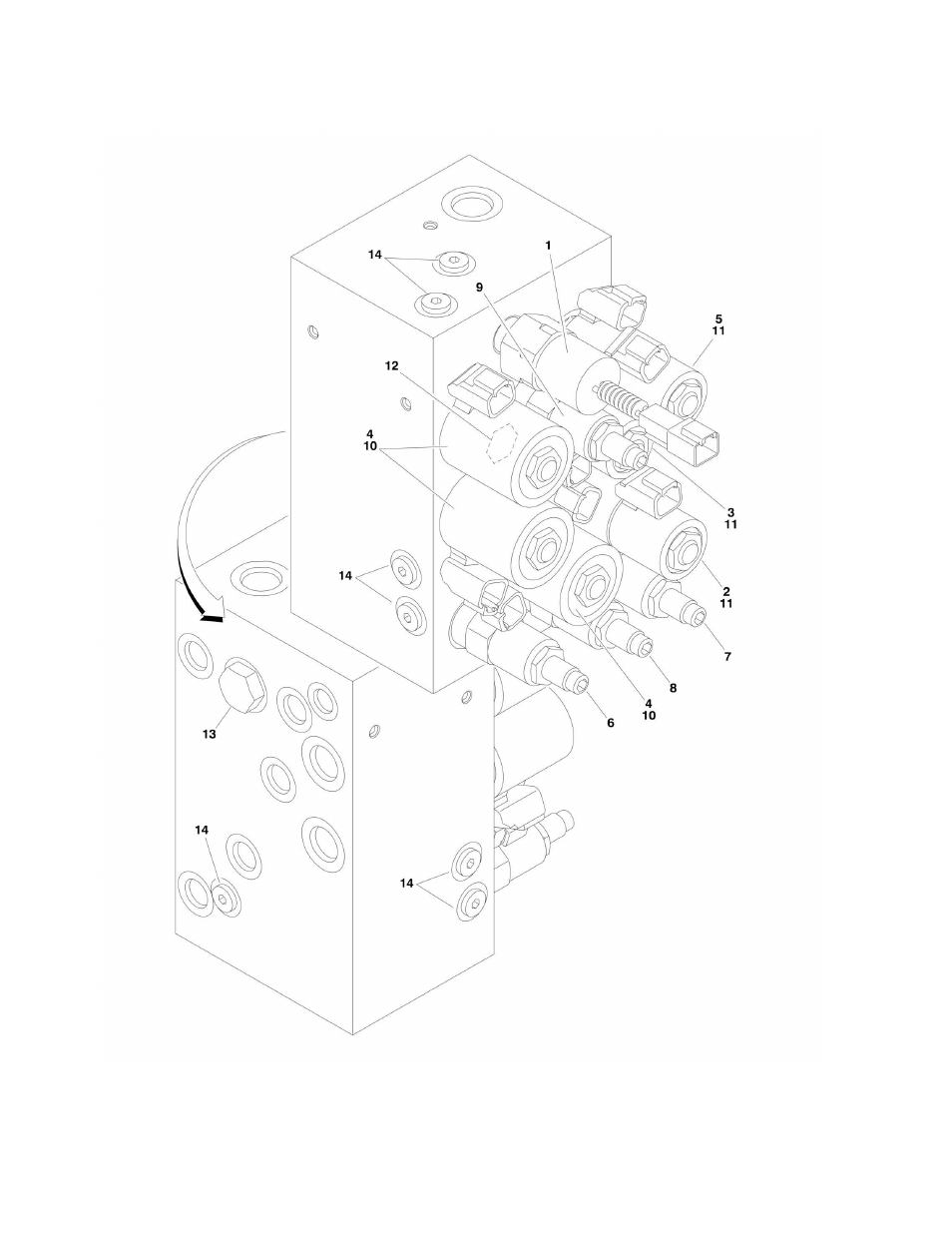 Figure 2-2. main control valve assembly | JLG E300 Parts Manual User Manual | Page 36 / 172