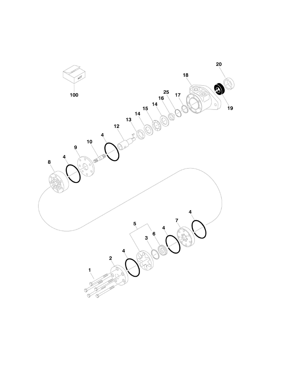 Figure 2-6. swing motor assembly | JLG E300 Parts Manual User Manual | Page 44 / 172