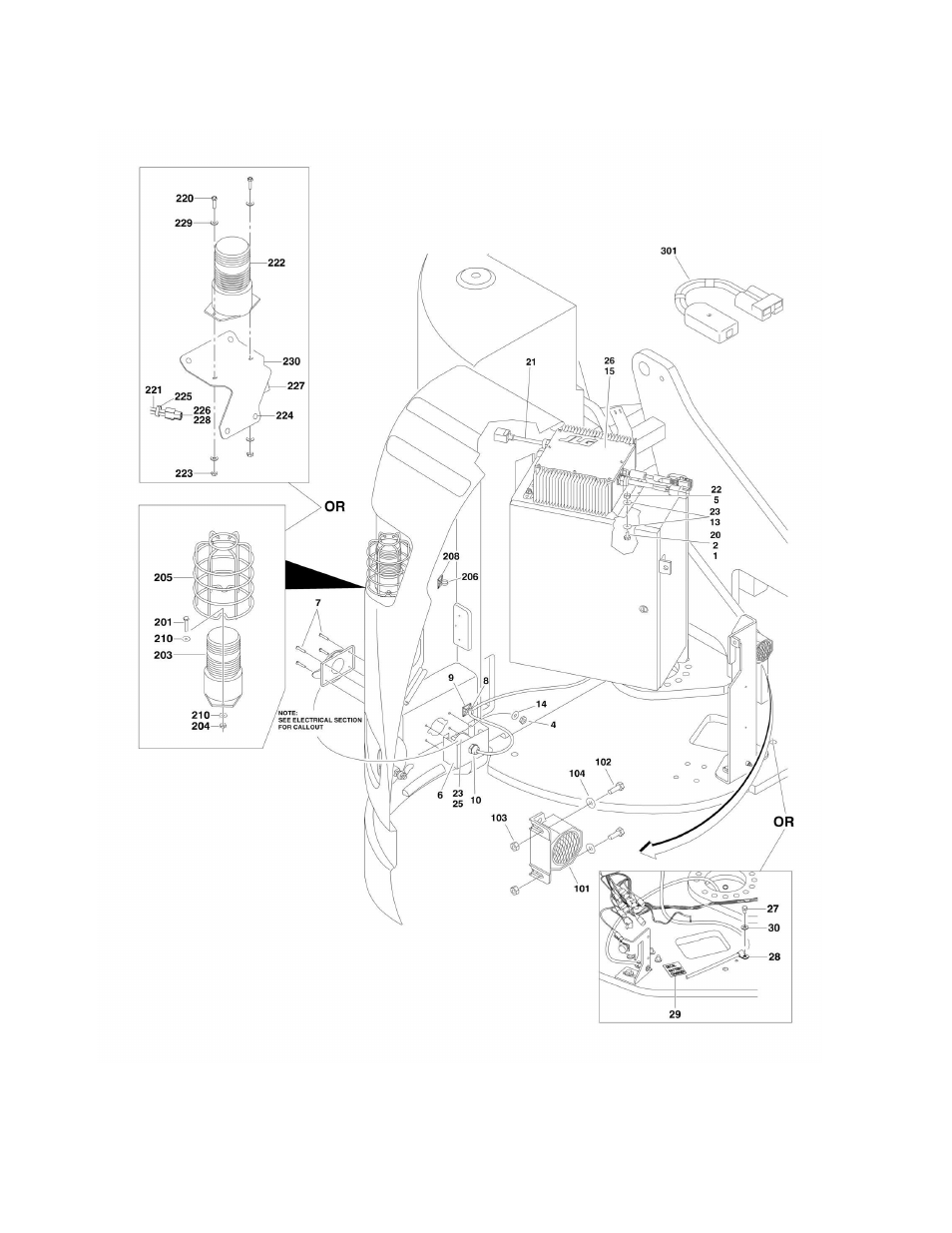 Figure 2-8. electrical components installations | JLG E300 Parts Manual User Manual | Page 50 / 172