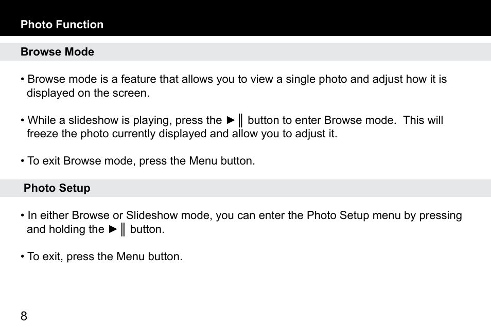 Aluratek ADPF07SF User Manual | Page 8 / 16