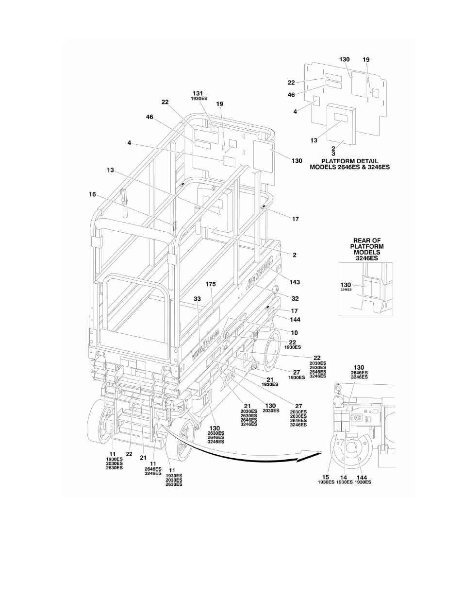 JLG 3246ES Parts Manual User Manual | Page 175 / 198