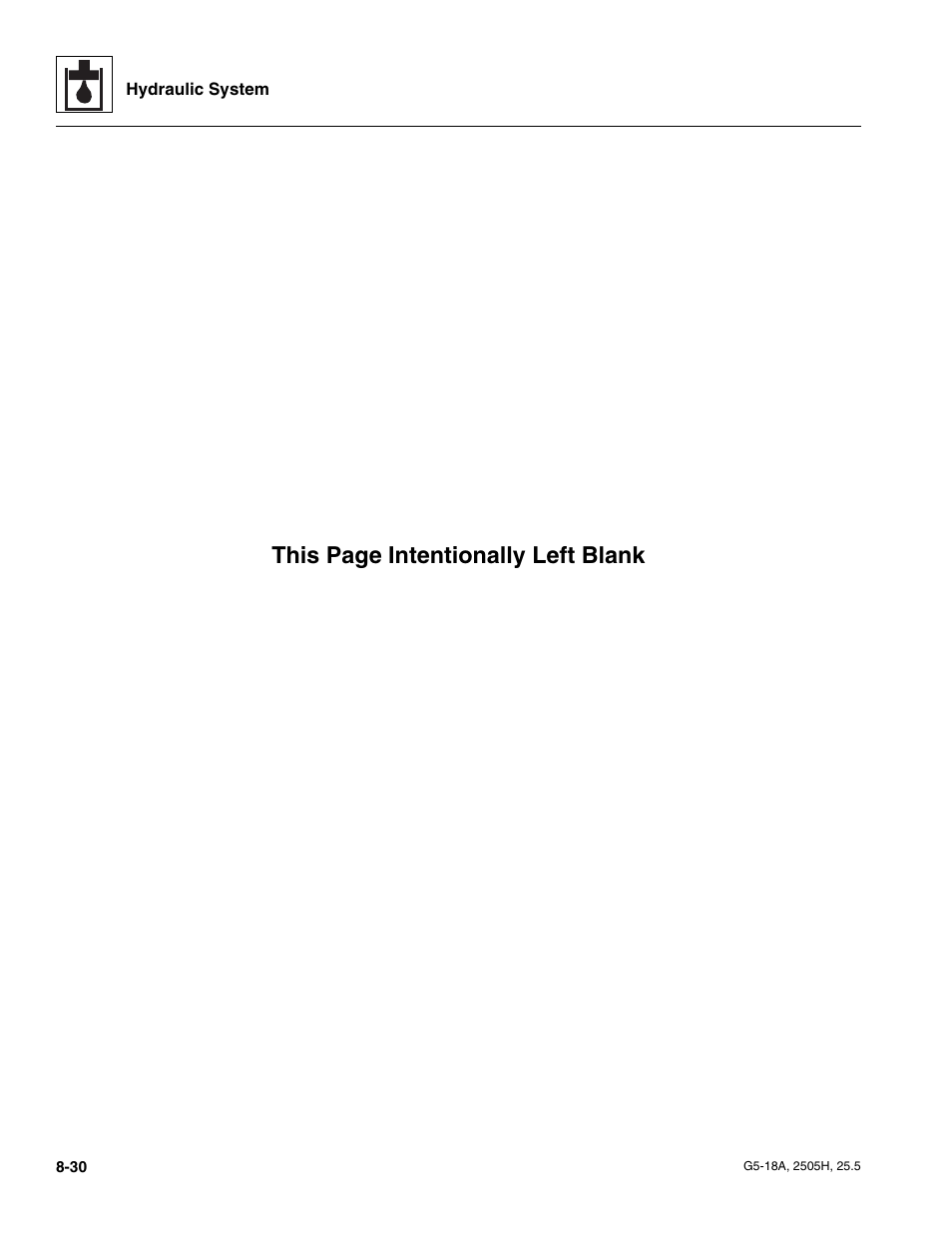 This page intentionally left blank | JLG G5-18A Service Manual User Manual | Page 120 / 180