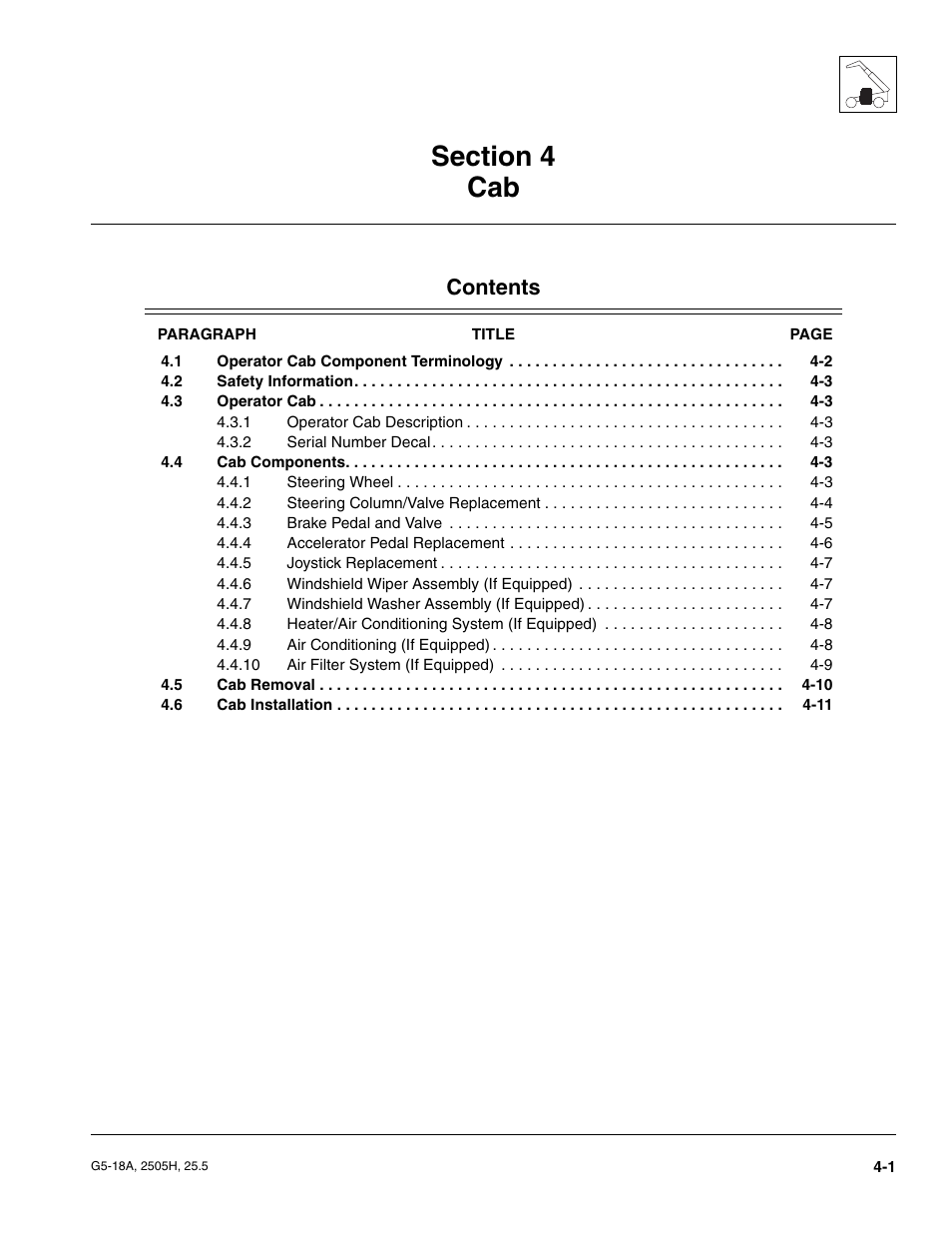 JLG G5-18A Service Manual User Manual | Page 49 / 180