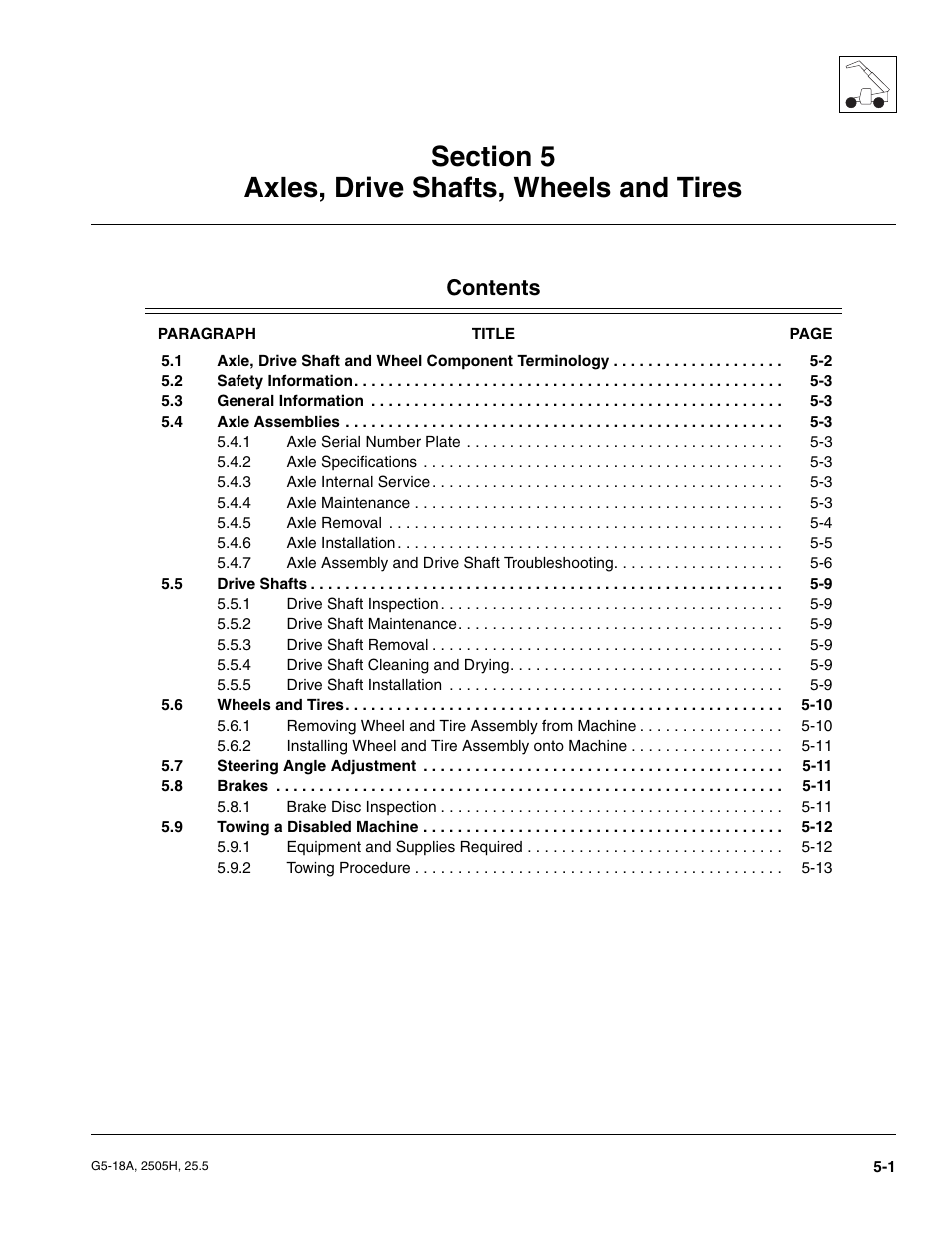 JLG G5-18A Service Manual User Manual | Page 61 / 180