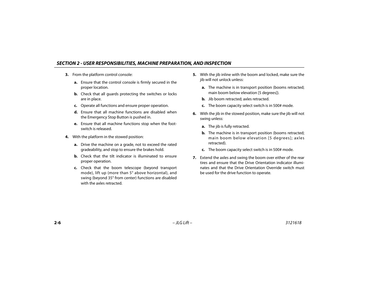 JLG 1850SJ Operator Manual User Manual | Page 34 / 160