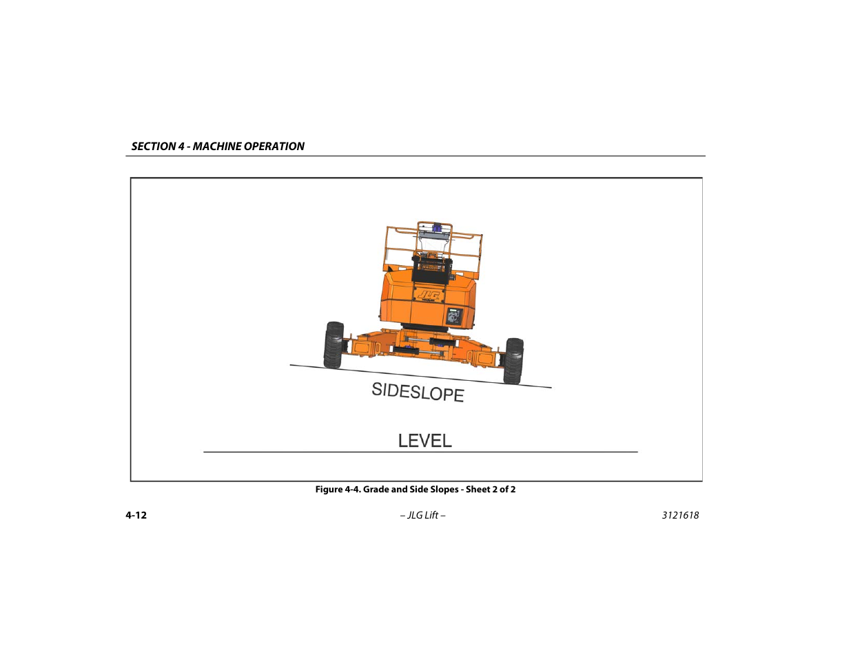 Grade and side slopes - sheet 2 of 2 -12 | JLG 1850SJ Operator Manual User Manual | Page 78 / 160