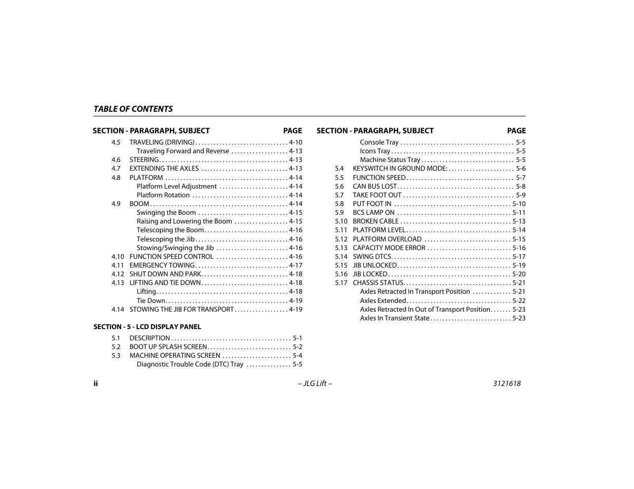 JLG 1850SJ Operator Manual User Manual | Page 8 / 160