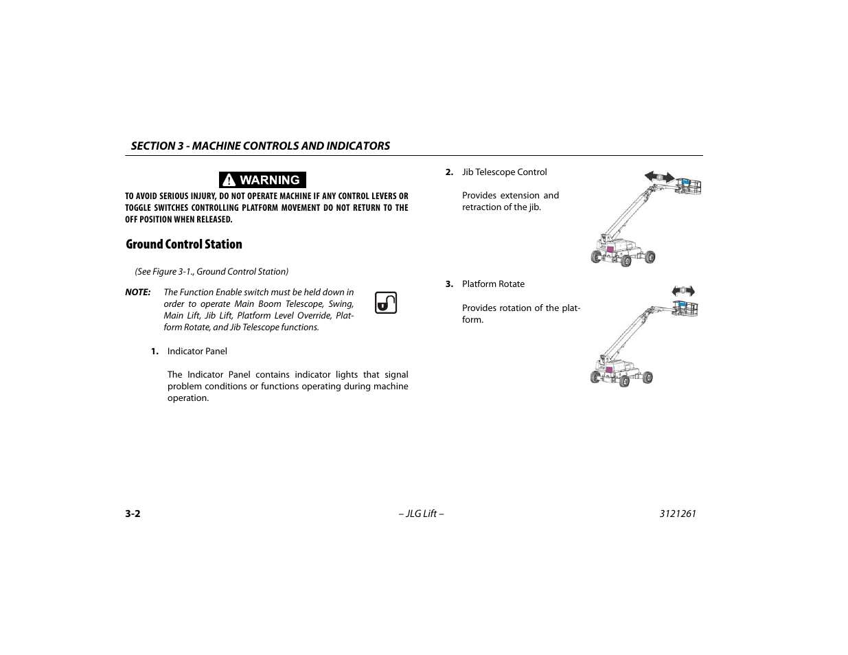 Ground control station, Ground control station -2 | JLG 1500SJ Operator Manual User Manual | Page 46 / 192