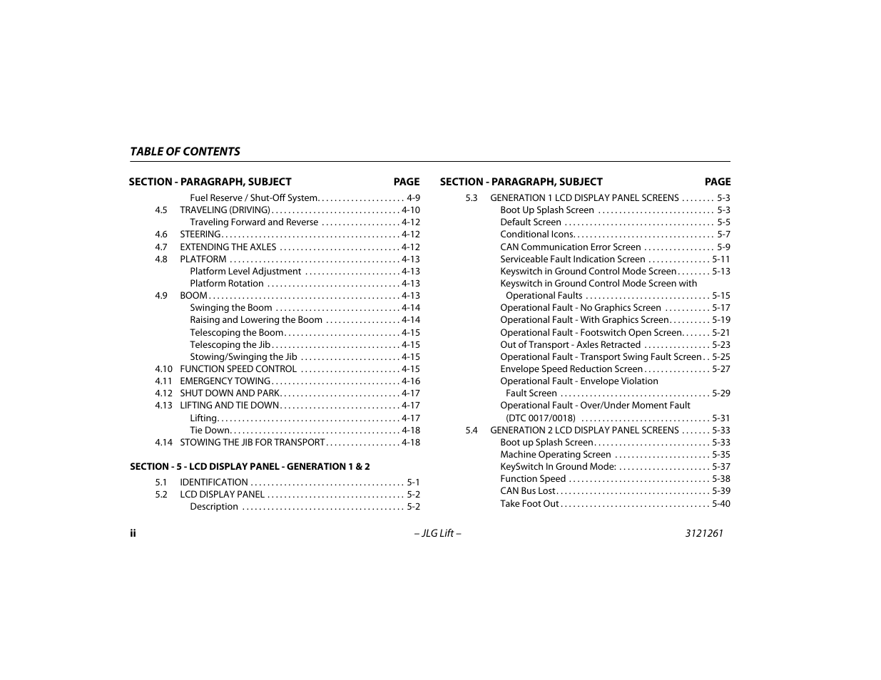 JLG 1500SJ Operator Manual User Manual | Page 8 / 192