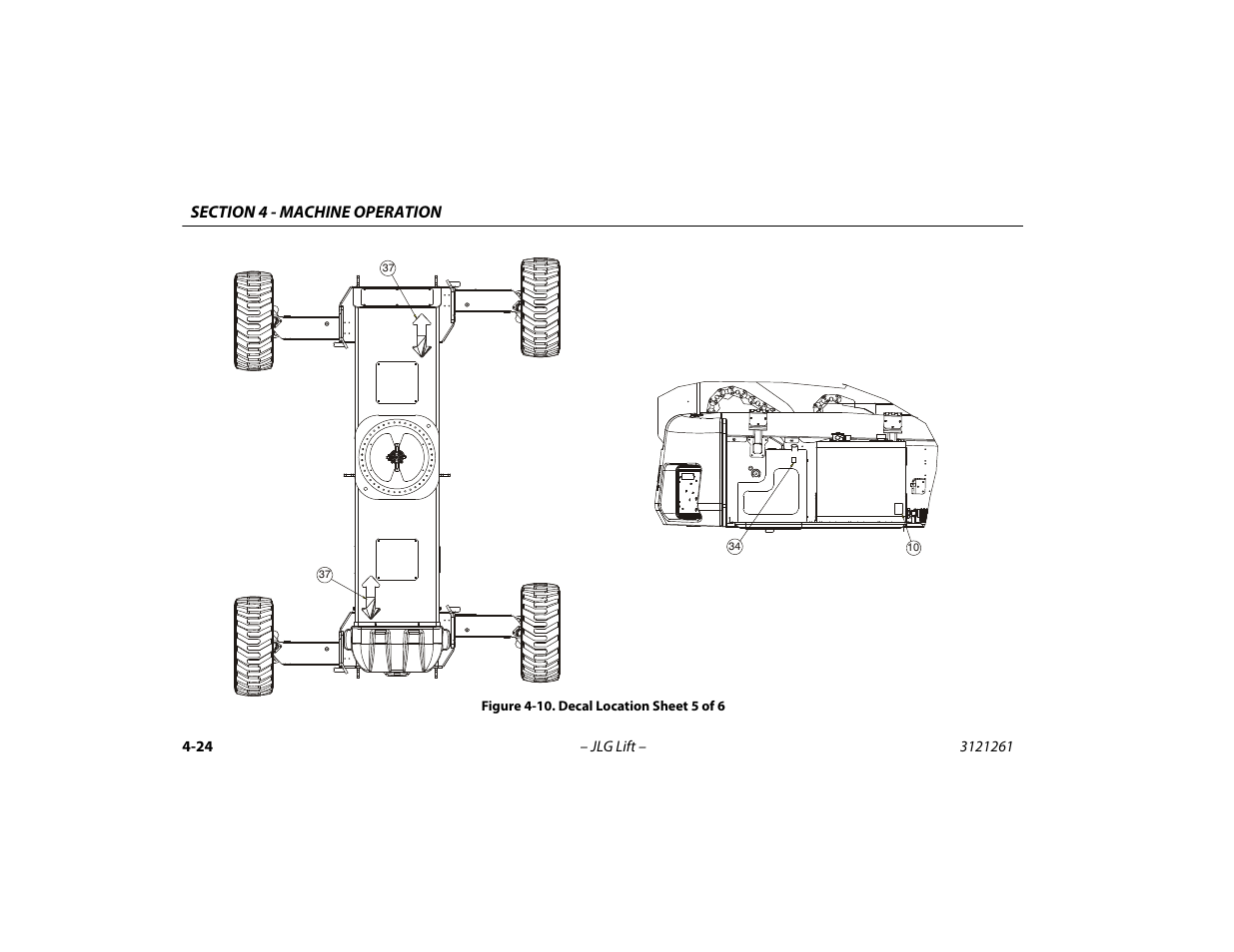 Decal location sheet 5 of 6 -24 | JLG 1500SJ Operator Manual User Manual | Page 90 / 192