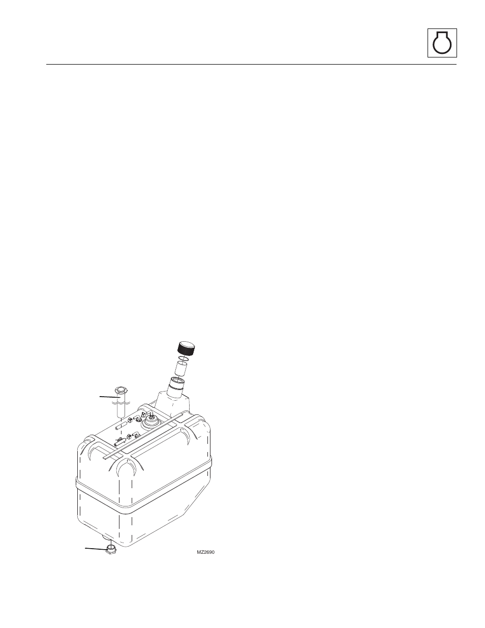 2 fuel tank, Fuel tank | JLG 4013PS Service Manual User Manual | Page 103 / 236