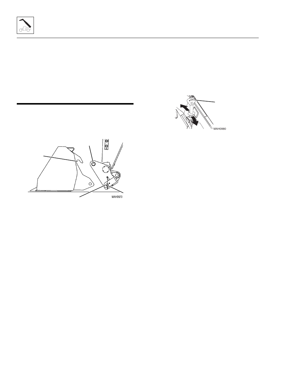 11 quick switch assembly, 1 connecting with a mechanical quick switch device, 2 connecting with a hydraulic quick switch device | Quick switch assembly, Connecting with a mechanical quick switch device, Connecting with a hydraulic quick switch device | JLG 4013PS Service Manual User Manual | Page 58 / 236