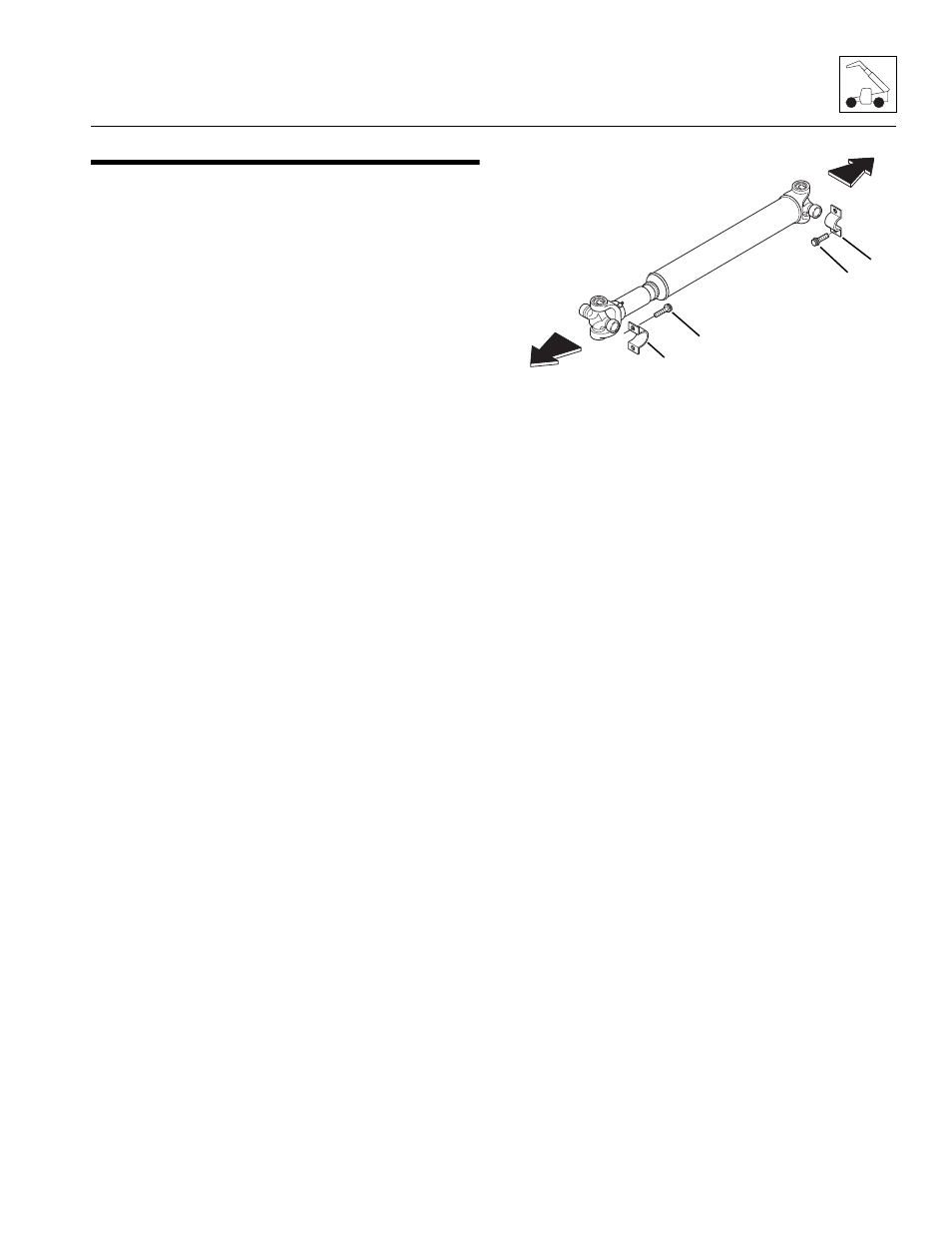 4 drive shafts, 1 drive shaft inspection and service, 2 drive shaft maintenance | 3 drive shaft removal, 4 drive shaft cleaning and drying, 5 drive shaft installation, Drive shafts, Drive shaft inspection and service, Drive shaft maintenance, Drive shaft removal | JLG 4013PS Service Manual User Manual | Page 83 / 236