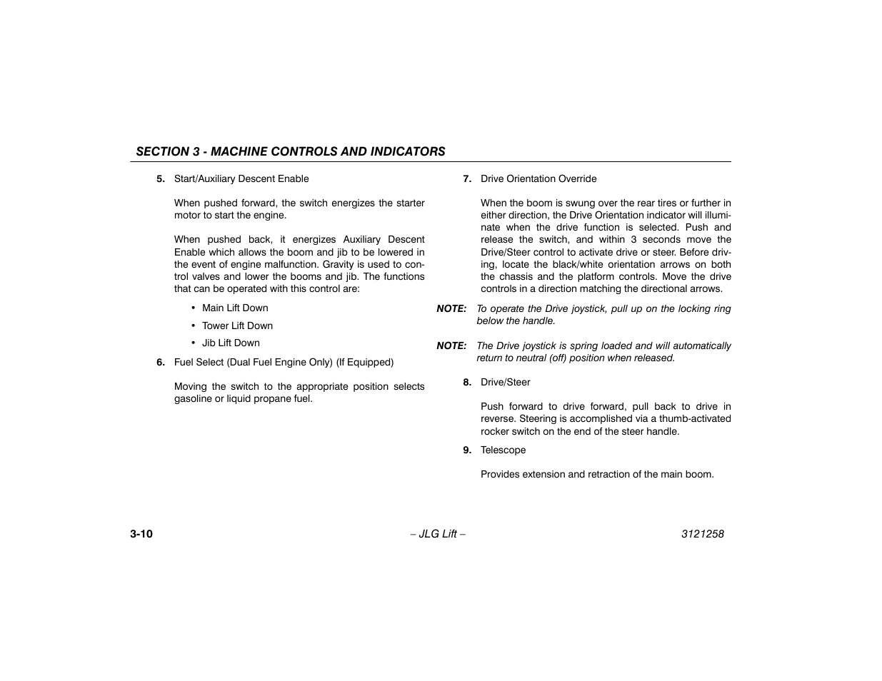 JLG 340AJ Operator Manual User Manual | Page 42 / 106