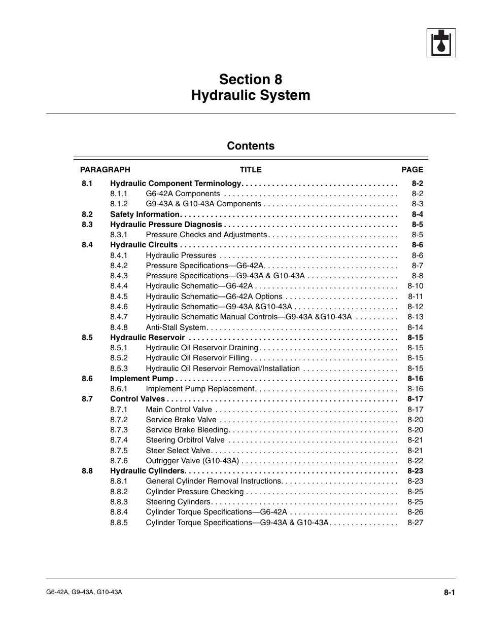JLG G6-42A Service Manual User Manual | Page 129 / 206