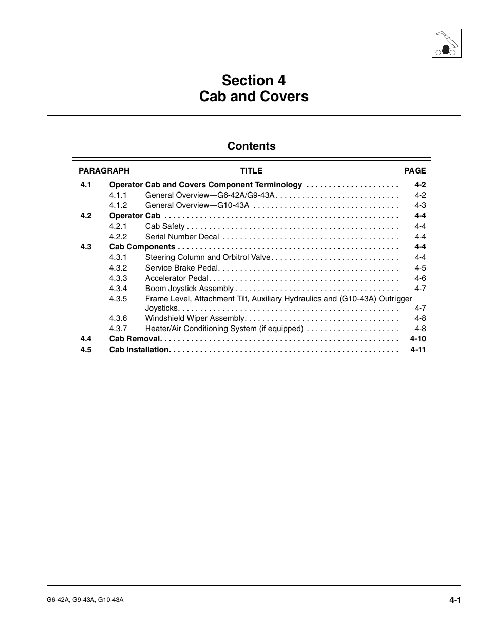 JLG G6-42A Service Manual User Manual | Page 77 / 206