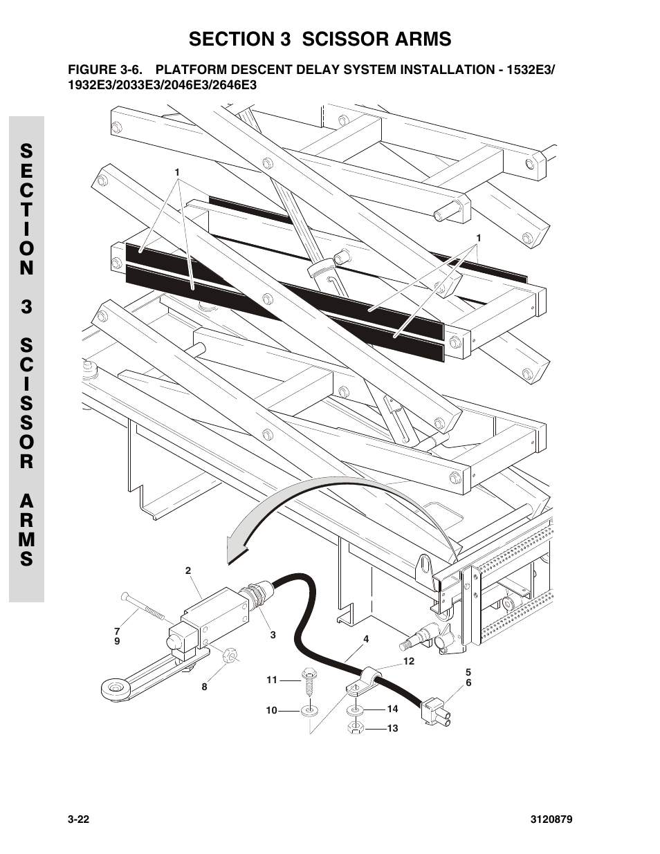 2033e3/2046e3/2646e3 -22 | JLG 2658E3 Parts Manual User Manual | Page 78 / 192