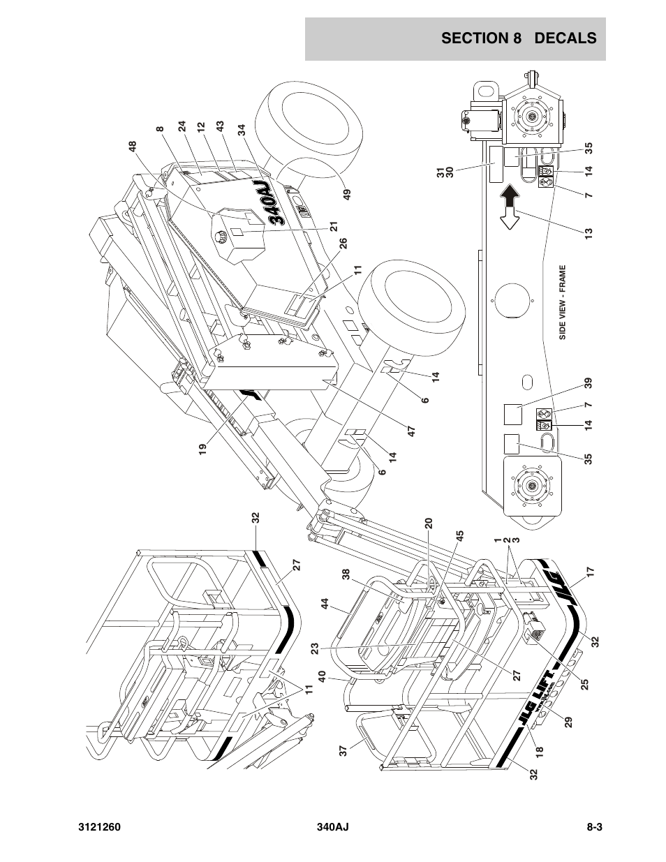 JLG 340AJ Parts Manual User Manual | Page 161 / 190