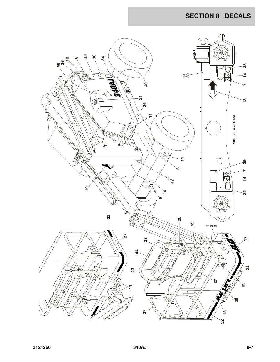 JLG 340AJ Parts Manual User Manual | Page 165 / 190