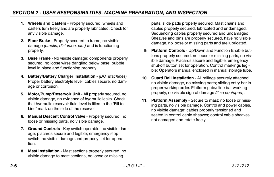 JLG 15AMI Operator Manual User Manual | Page 26 / 76