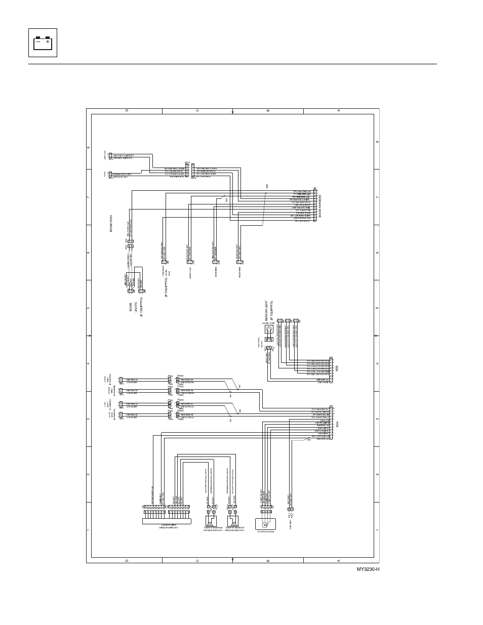 3 cab roof and boom schematic, Cab roof and boom schematic | JLG 723A Service Manual User Manual | Page 126 / 208