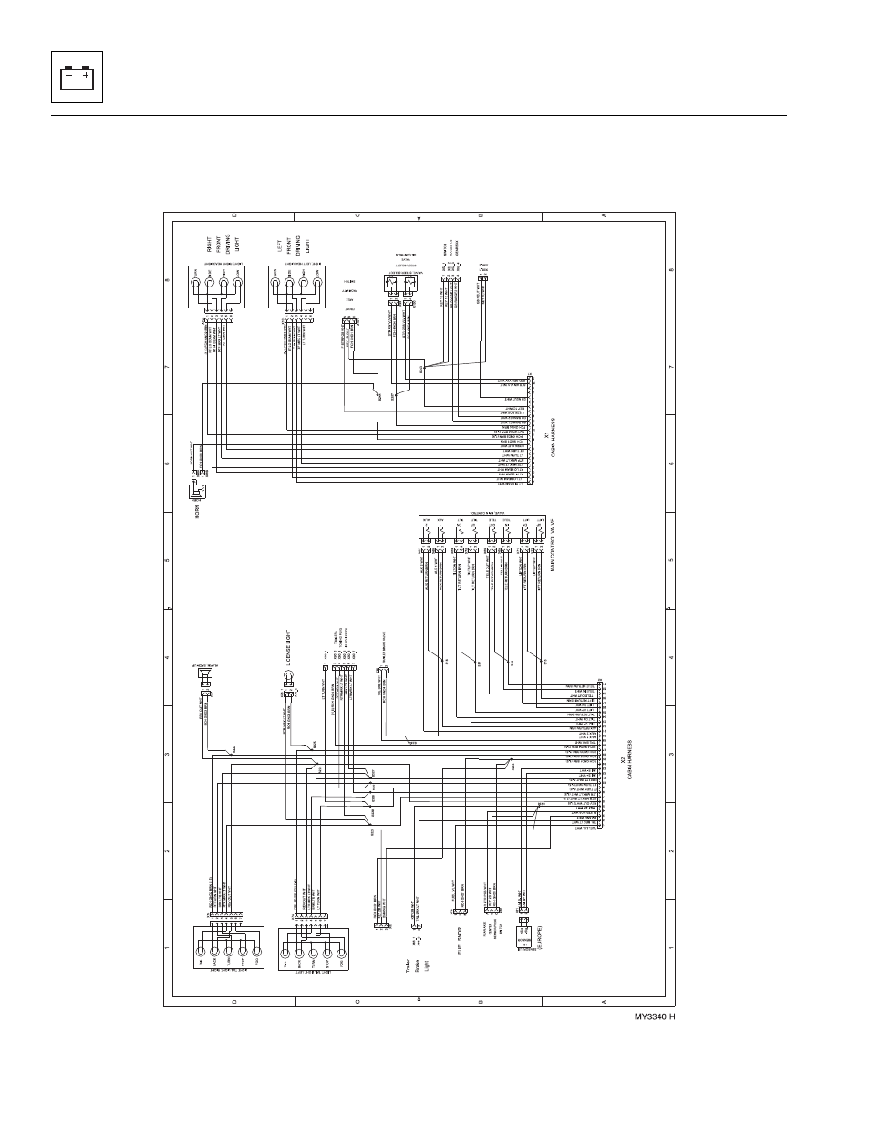 4 front and rear frame schematic, Front and rear frame schematic | JLG 723A Service Manual User Manual | Page 128 / 208
