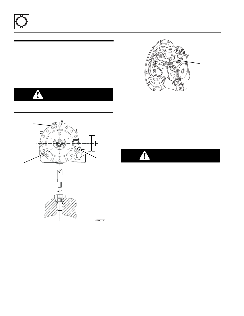 7 towing a disabled machine, Towing a disabled machine, Warning | JLG 723A Service Manual User Manual | Page 72 / 208