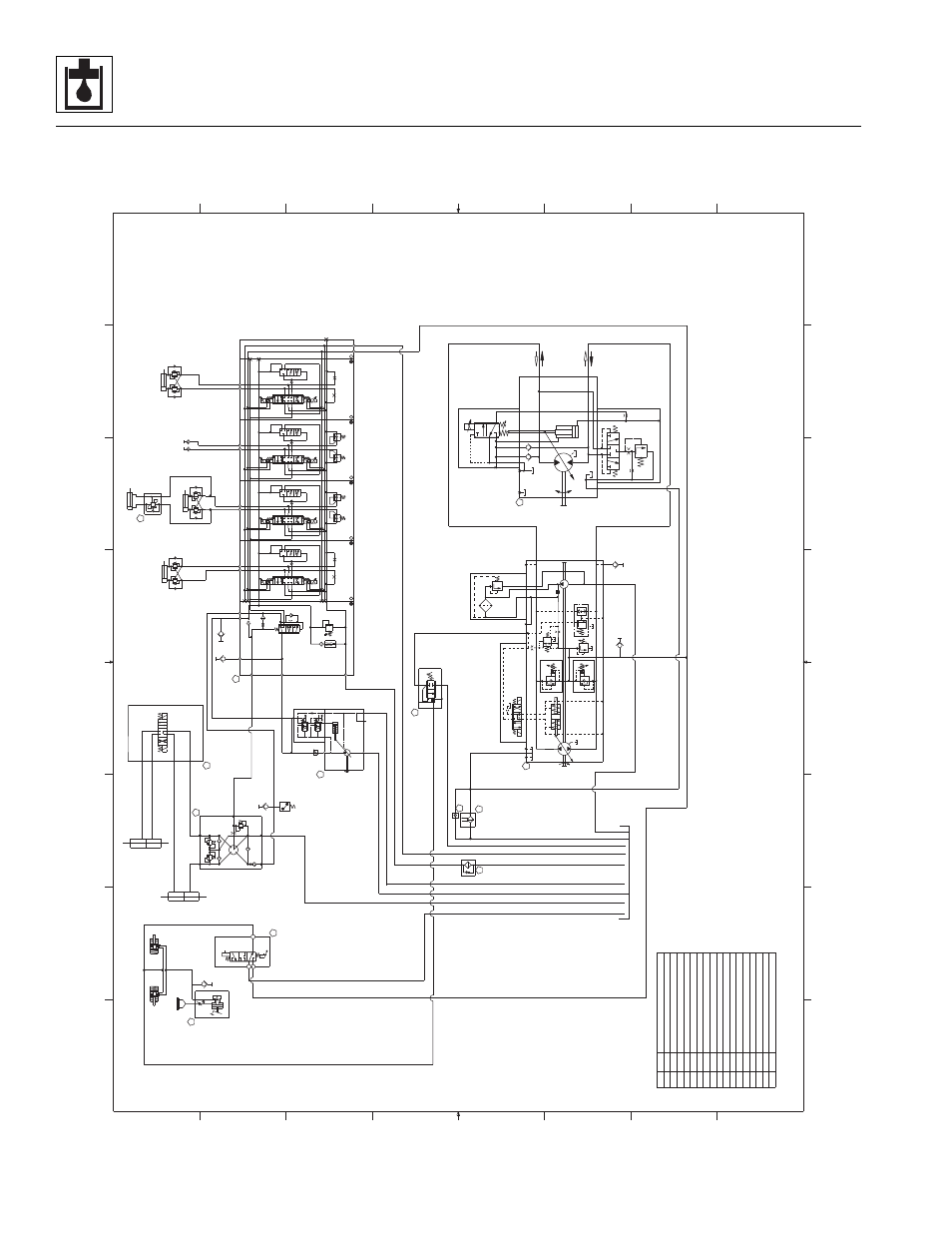 2 piston pump schematic, Piston pump schematic, Hydraulic system | Sheet 1), My3290-b | JLG 723A Service Manual User Manual | Page 92 / 208