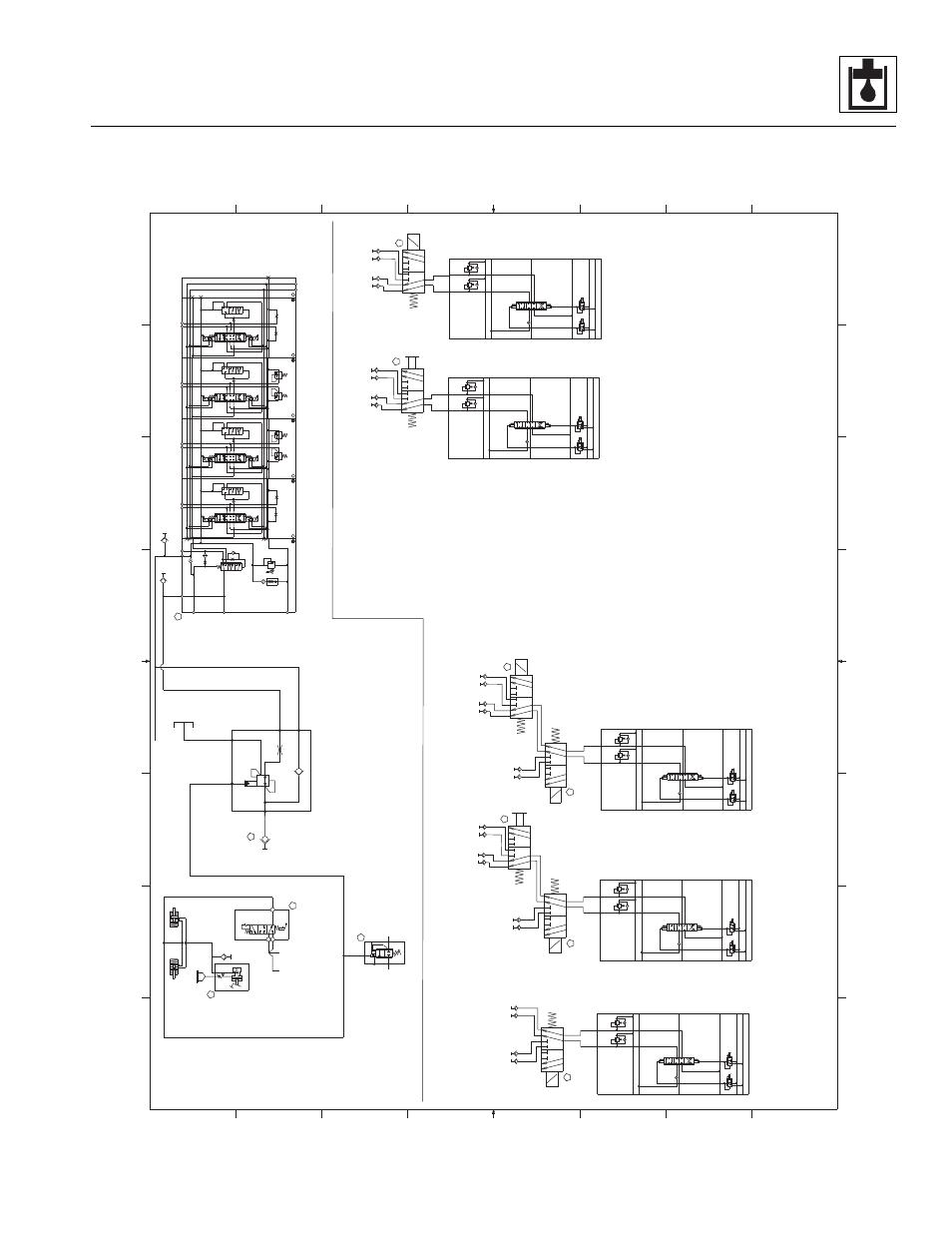 Hydraulic system, 2 piston pump schematic (continued) (sheet 2), Auxiliar y options | Trailer brakes, My3300-b | JLG 723A Service Manual User Manual | Page 93 / 208