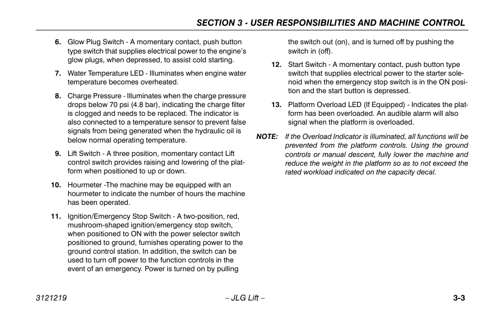 JLG 260MRT Operator Manual User Manual | Page 35 / 84