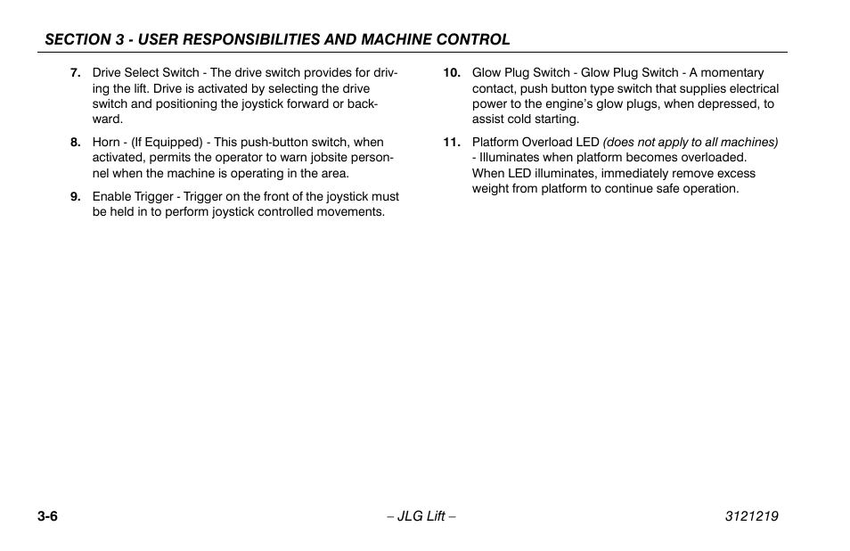 JLG 260MRT Operator Manual User Manual | Page 38 / 84