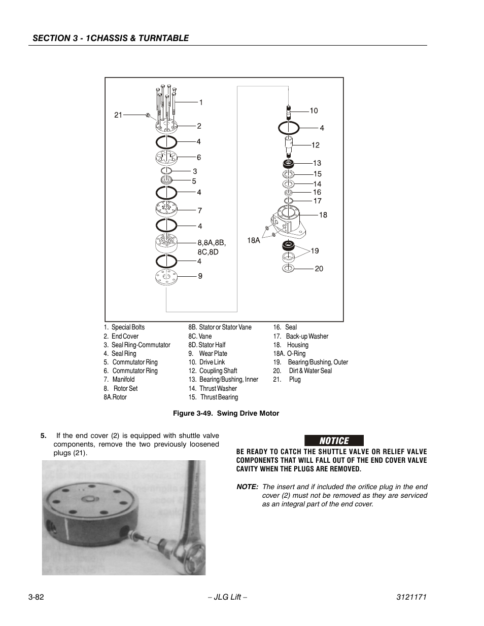 Swing drive motor -82 | JLG 1250AJP Service Manual User Manual | Page 130 / 606
