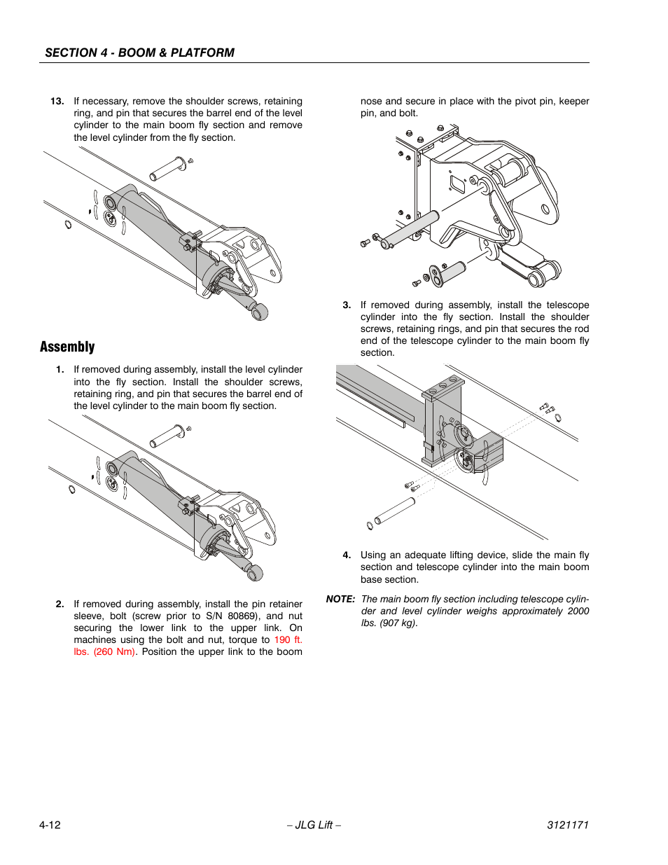 Assembly, Assembly -12 | JLG 1250AJP Service Manual User Manual | Page 252 / 606