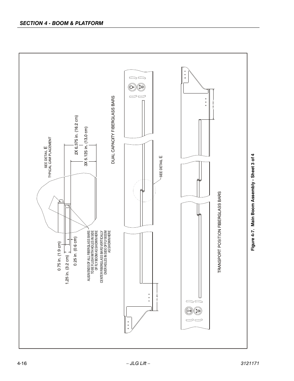 Main boom assembly - sheet 3 of 4 -16 | JLG 1250AJP Service Manual User Manual | Page 256 / 606