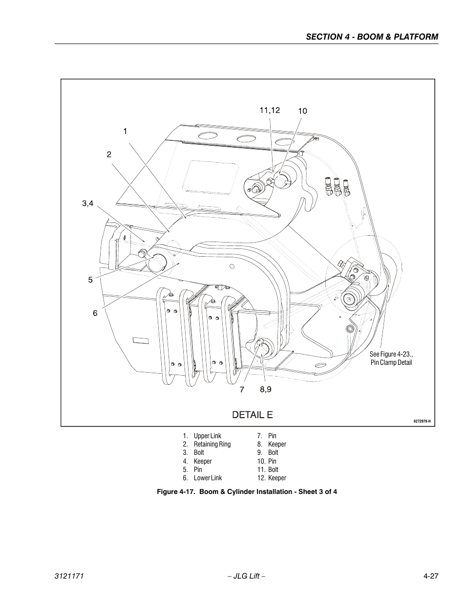 Boom & cylinder installation - sheet 3 of 4 -27 | JLG 1250AJP Service Manual User Manual | Page 267 / 606