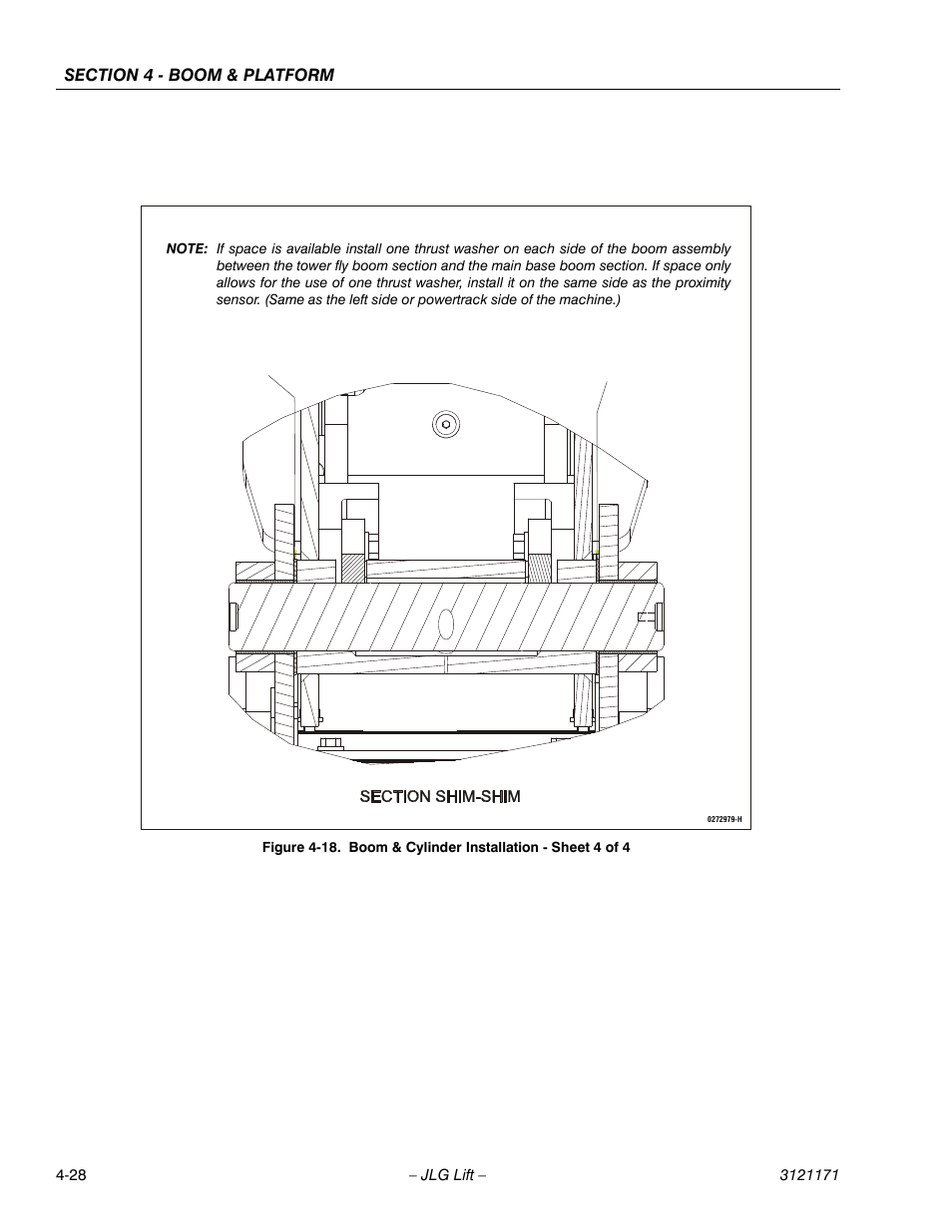 Boom & cylinder installation - sheet 4 of 4 -28 | JLG 1250AJP Service Manual User Manual | Page 268 / 606