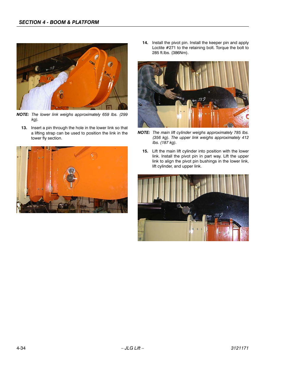 JLG 1250AJP Service Manual User Manual | Page 274 / 606