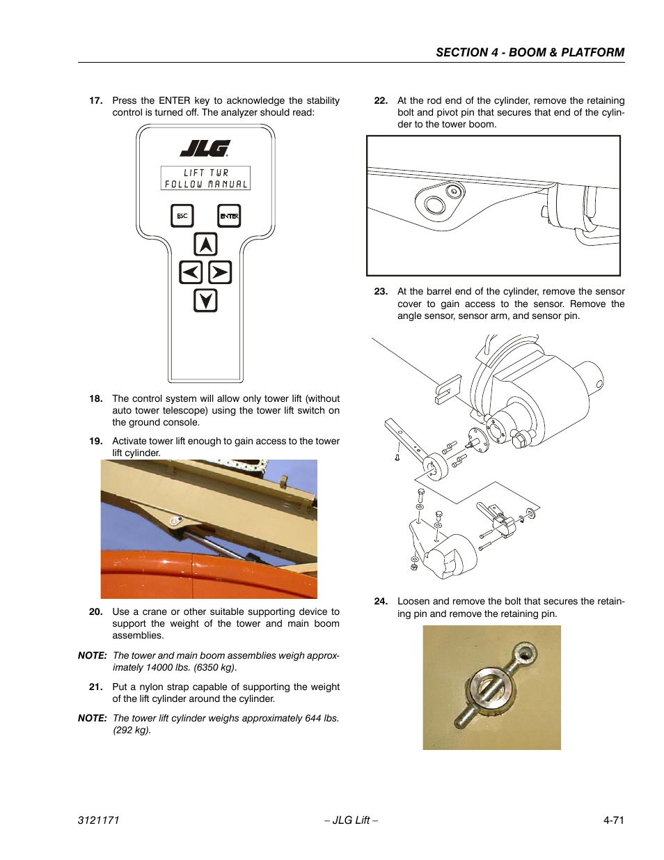 JLG 1250AJP Service Manual User Manual | Page 311 / 606
