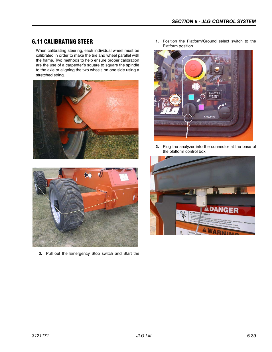 11 calibrating steer, Calibrating steer -39 | JLG 1250AJP Service Manual User Manual | Page 471 / 606