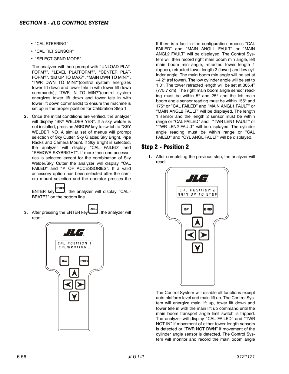 Step 2 - position 2, Step 2 - position 2 -56 | JLG 1250AJP Service Manual User Manual | Page 488 / 606