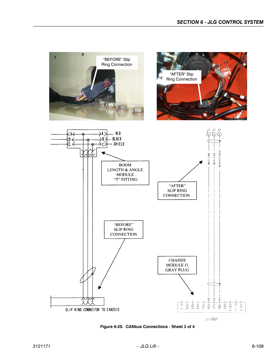 Canbus connections - sheet 3 of 4 -109, Re 6-20., and | JLG 1250AJP Service Manual User Manual | Page 541 / 606