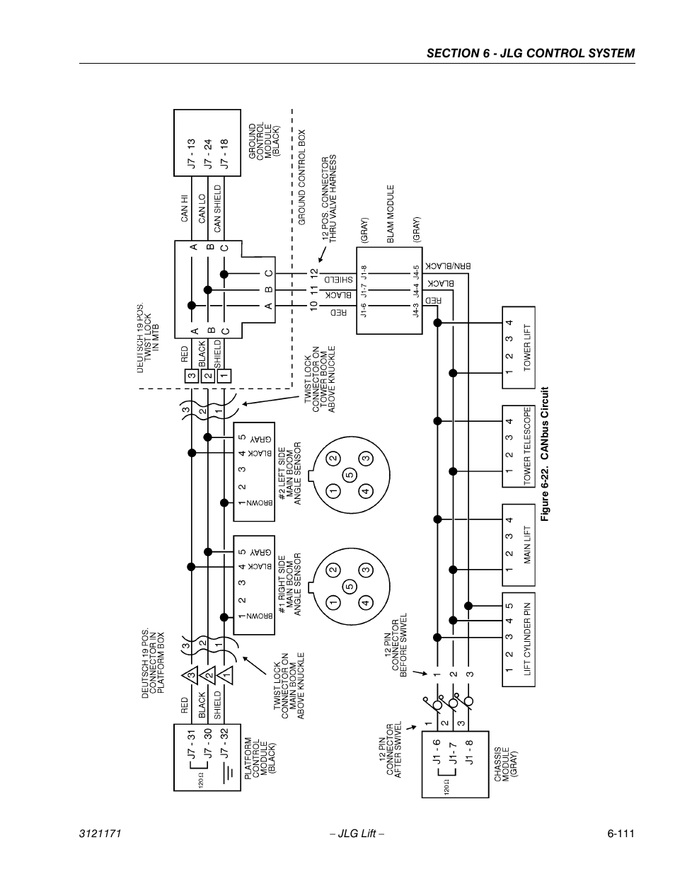 Canbus circuit -111 | JLG 1250AJP Service Manual User Manual | Page 543 / 606