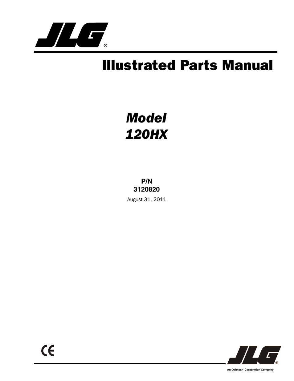 JLG 120HX Parts Manual User Manual | 216 pages