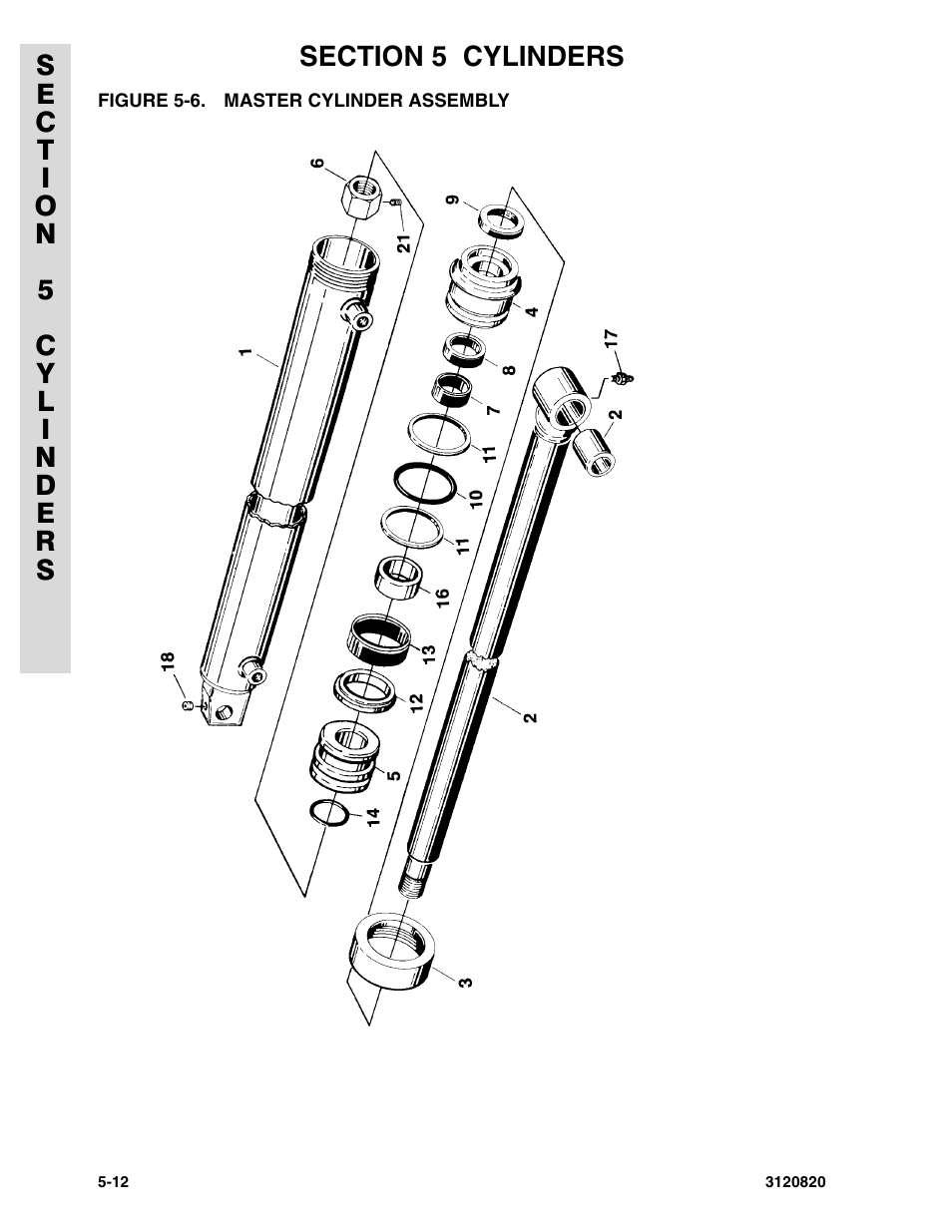 Figure 5-6. master cylinder assembly | JLG 120HX Parts Manual User Manual | Page 160 / 216