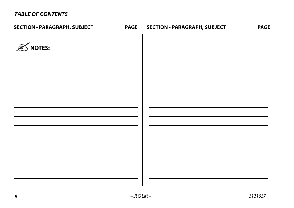 JLG X600AJ Operator Manual User Manual | Page 12 / 154