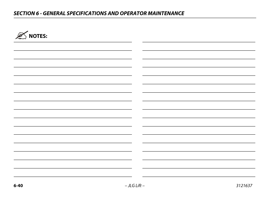JLG X600AJ Operator Manual User Manual | Page 150 / 154