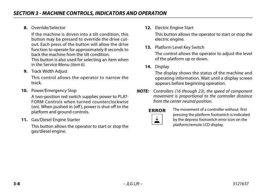 JLG X600AJ Operator Manual User Manual | Page 42 / 154
