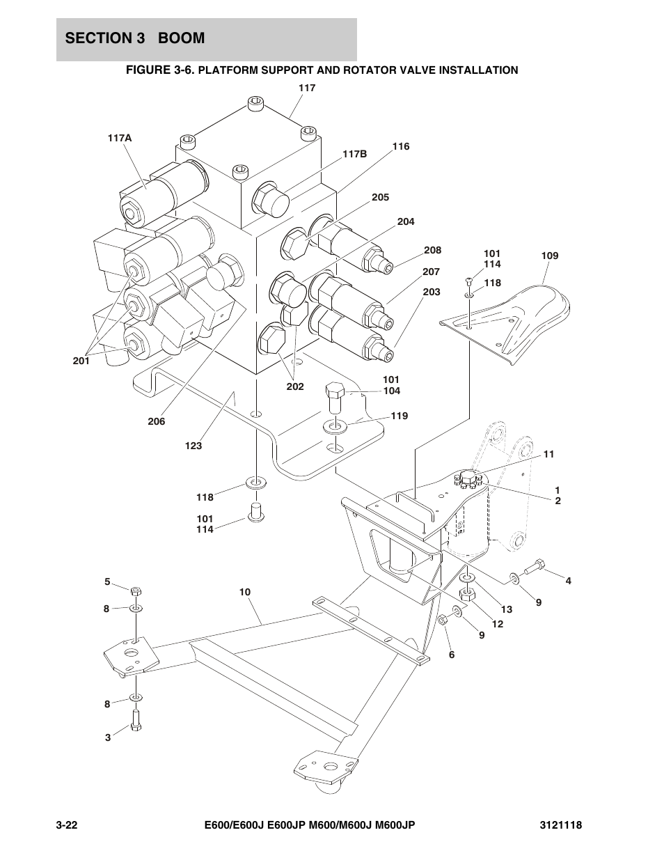 JLG M600 ANSI Parts Manual User Manual | Page 122 / 258