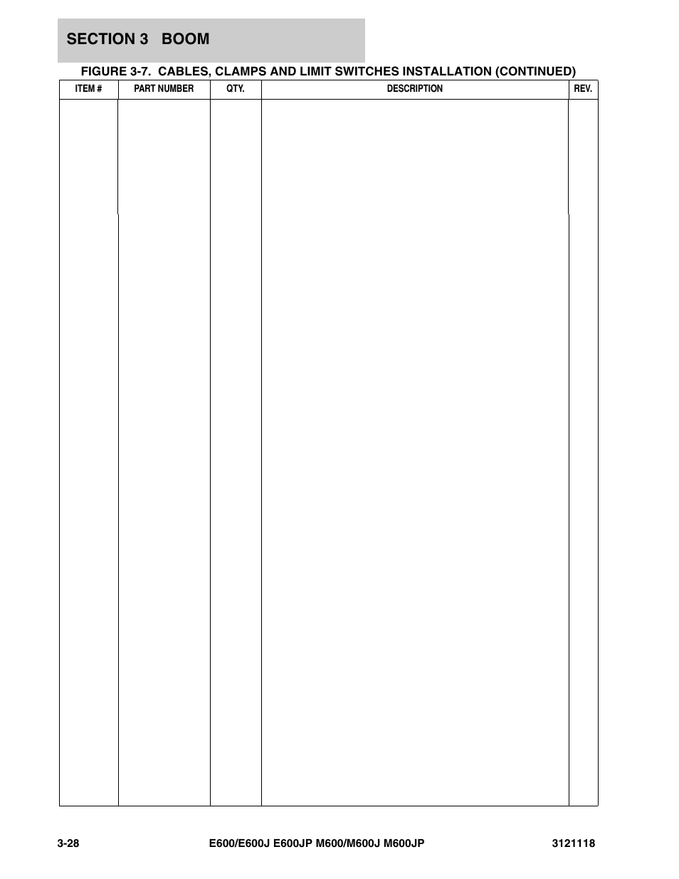 JLG M600 ANSI Parts Manual User Manual | Page 128 / 258