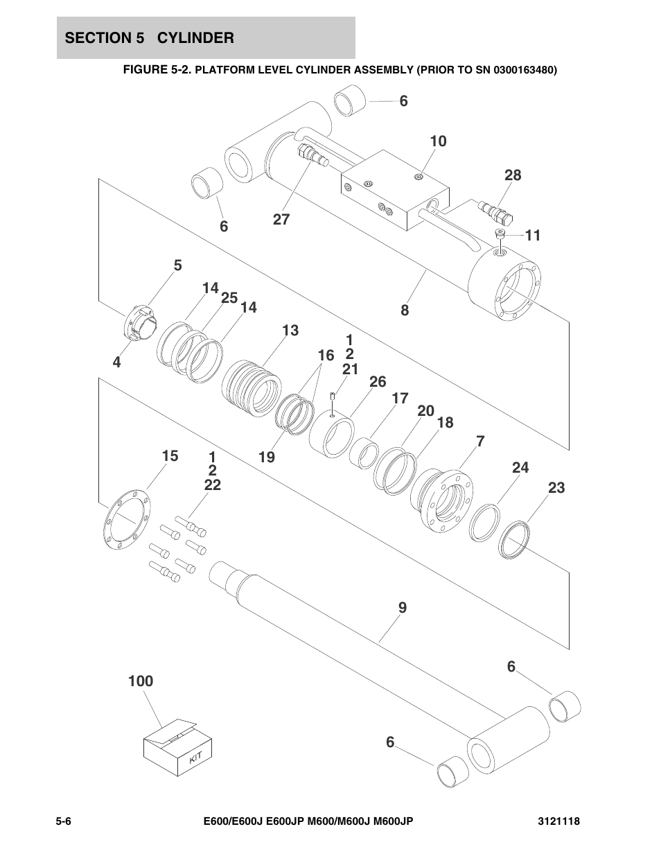 JLG M600 ANSI Parts Manual User Manual | Page 166 / 258
